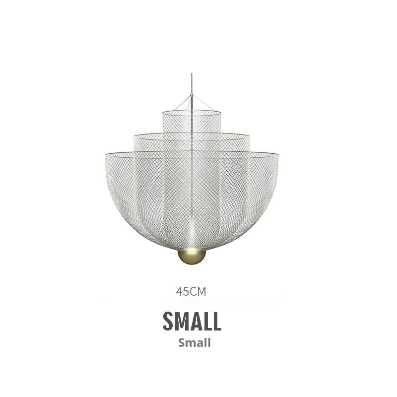 Nordic Iron Mesh Personality Shape Light And Shadow Chandelier CJ