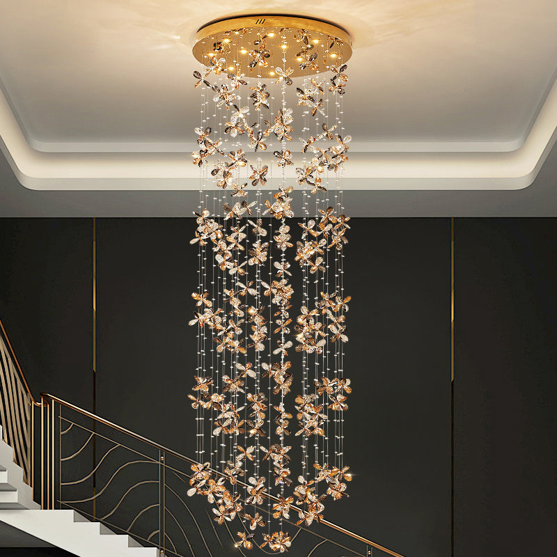 Staircase lights, pendant lights, custom-made lights for hotel projects YUHUAQI LIGHTING