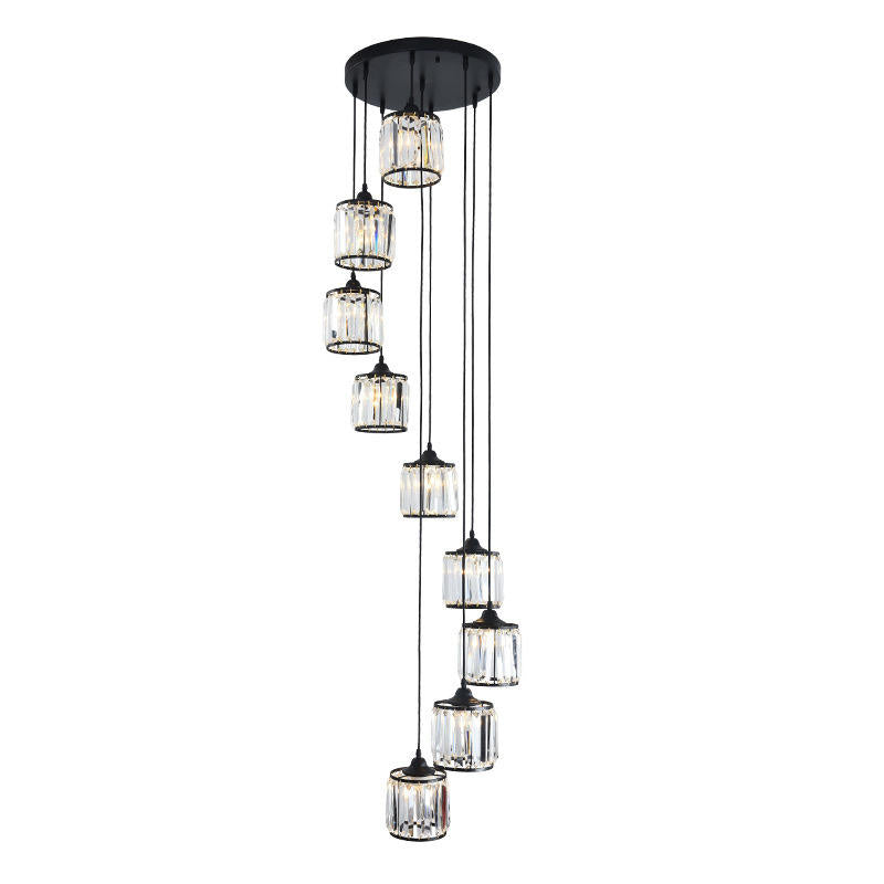 American style crystal wall lamp stair light YUHUAQI LIGHTING