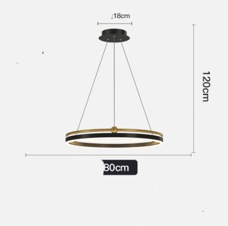 Chandelier Living Room Brushed Aluminum Bedroom Study CJ