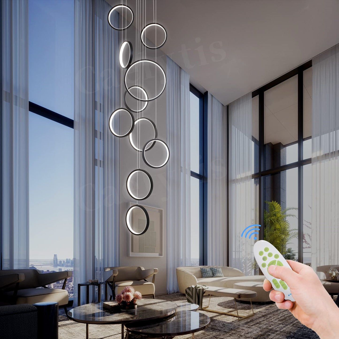 Loft Chandelier Modern Lighting Dining Room Lighting Fixtures CJ