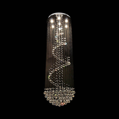 6057Modern simple light luxury golden crystal ceiling lamp stair light YUHUAQI LIGHTING