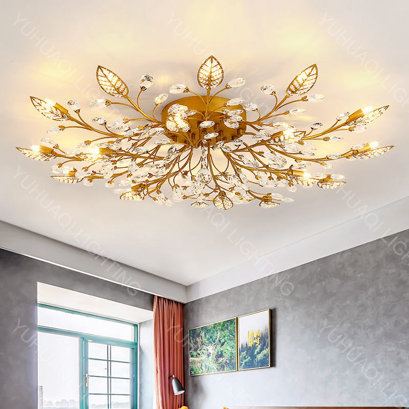 Iron Crystal Ceiling Lamp YUHUAQI LIGHTING