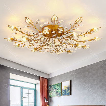 Iron Crystal Ceiling Lamp YUHUAQI LIGHTING