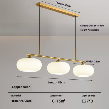 Simple Modern Bedroom Light Cream Style Persimmon Chandelier CJ