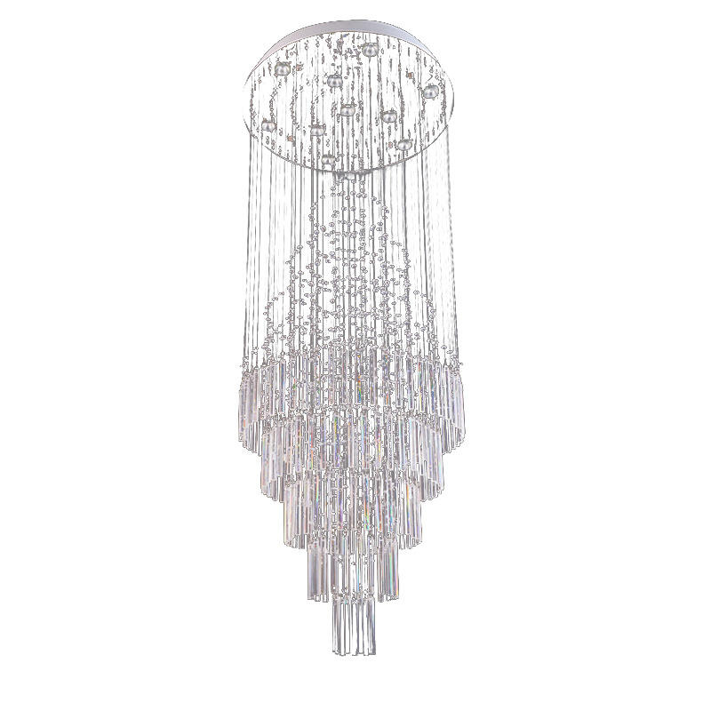 6079Modern simple light luxury golden crystal ceiling lamp stair light YUHUAQI LIGHTING