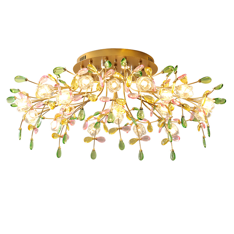Colored ceiling light, postmodern ceiling light, room light, bedroom light YUHUAQI LIGHTING