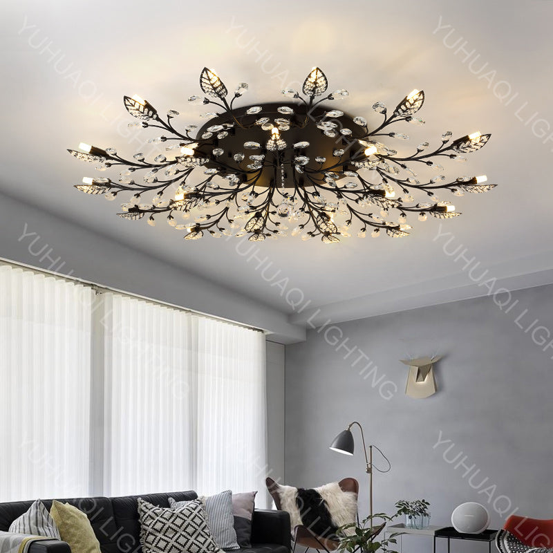 Iron Crystal Ceiling Lamp YUHUAQI LIGHTING