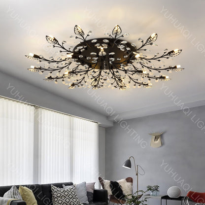 Iron Crystal Ceiling Lamp YUHUAQI LIGHTING