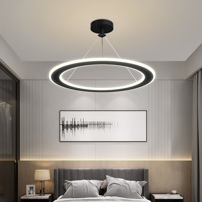 Simple Modern Circular Bedroom Study Chandelier CJ