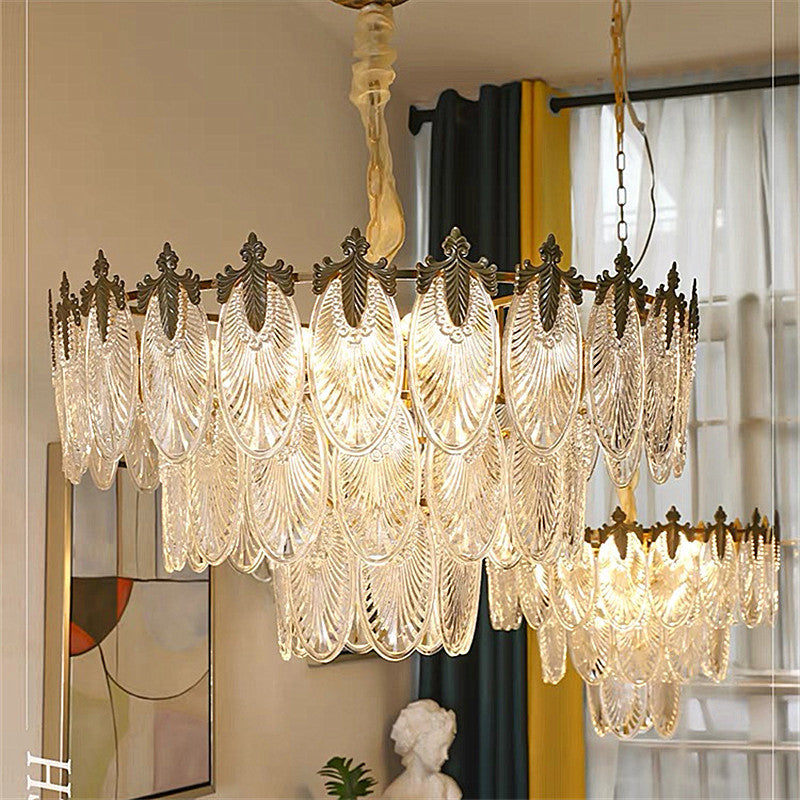 Glass Chandelier Living Room Simple Creative Bedroom Chandelier CJ