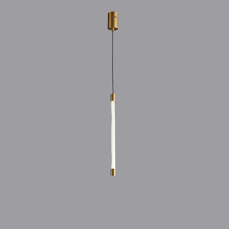 All Copper Duplex Staircase Long Chandelier CJ