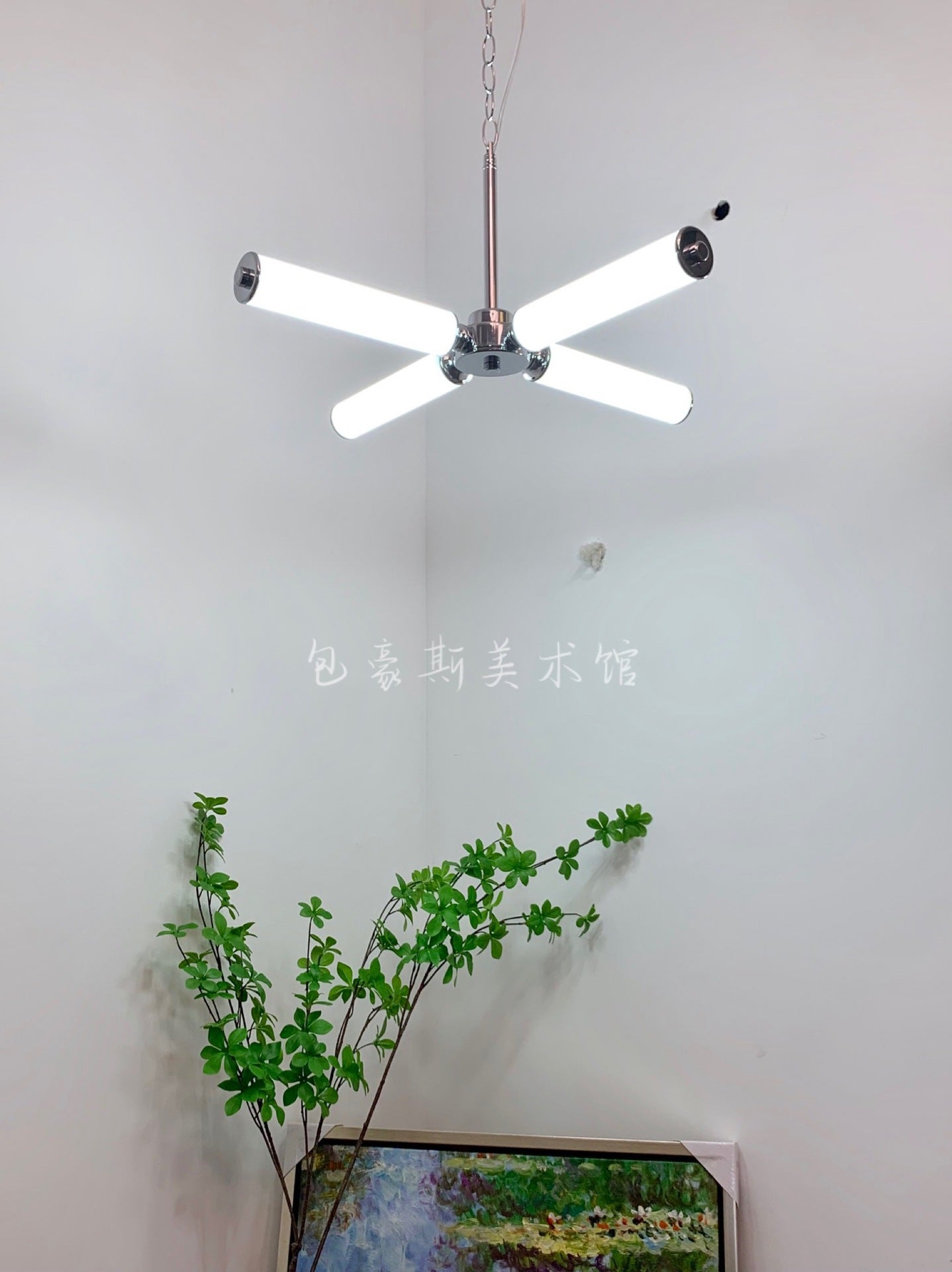 Acrylic Tree Branch Bar Lamp Wrought Iron Bedroom Creative Chandelier CJ