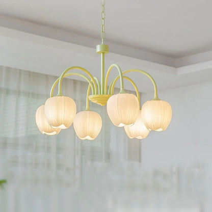 Modern Minimalist Cream Style Lamp In The Living Room Tulip Chandelier CJ