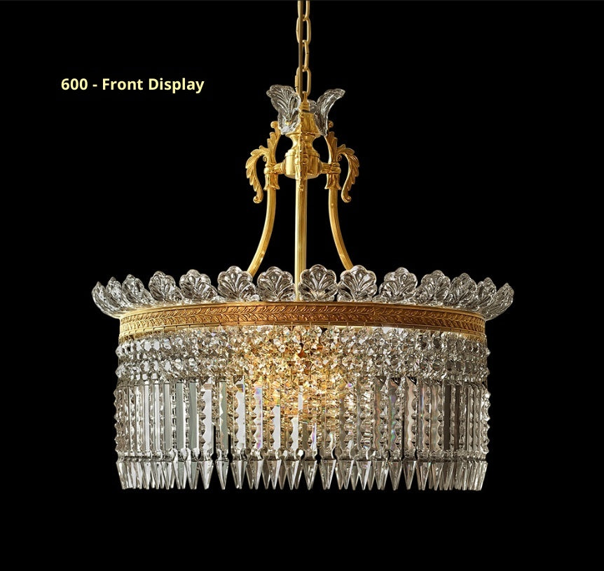 Dining Room Entrance Corridor Bedroom Copper Crystal Chandelier CJ