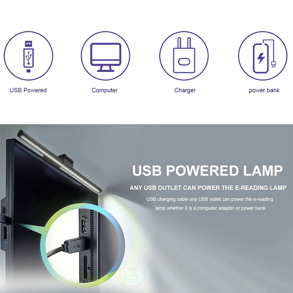 Monitor Screen Hanging Lamp Office Desk Lamp Desk Work Reading Smart Led Eye Protection Anti-Blue Light NatalizHomeShop