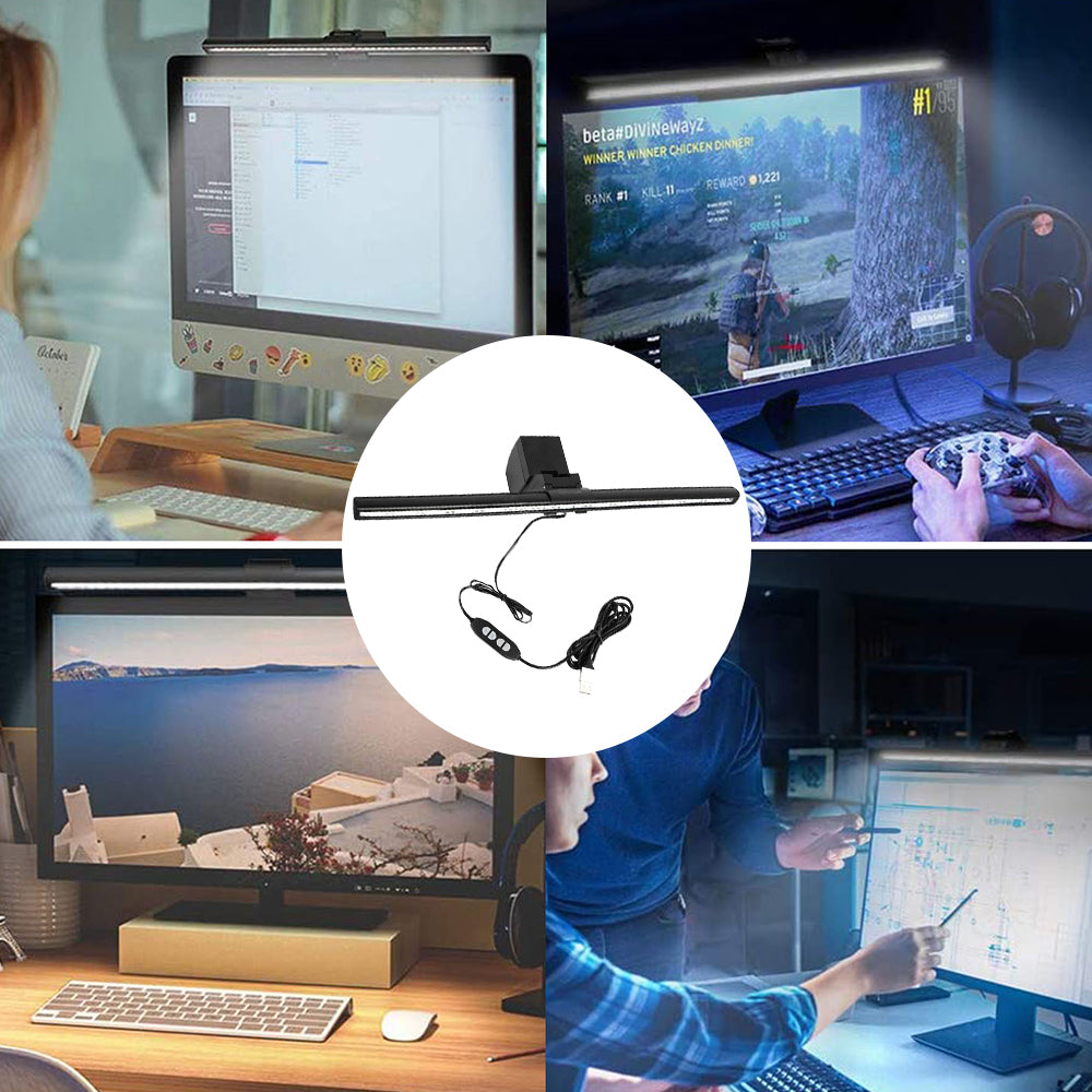 Monitor Screen Hanging Lamp Office Desk Lamp Desk Work Reading Smart Led Eye Protection Anti-Blue Light NatalizHomeShop