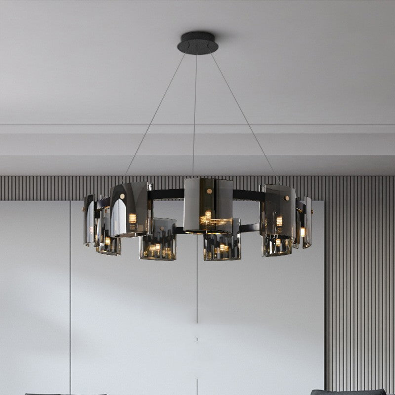 Modern Simple Glass Living Room Chandelier Bedroom Study Personality CJ