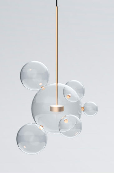 Soap Bubble Mickey Chandelier LED Living Room Bedroom Dining Room Glass CJ