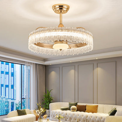 Fan light, dining room light, bedroom light, modern minimalist style YUHUAQI LIGHTING