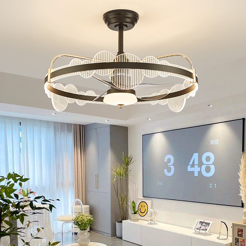Fan light, dining room light, bedroom light, modern minimalist style YUHUAQI LIGHTING