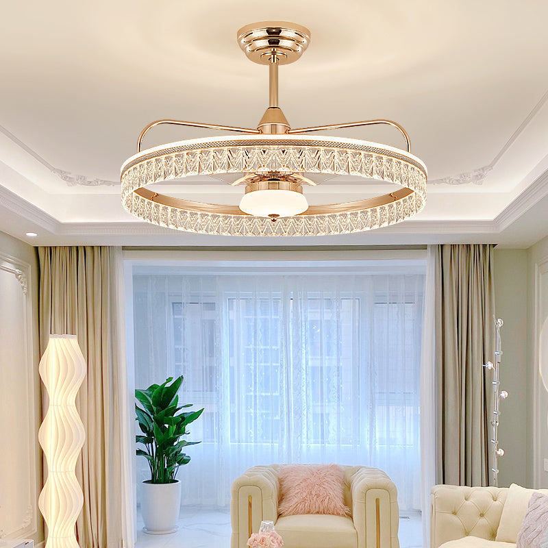 Fan light, dining room light, bedroom light, modern minimalist style YUHUAQI LIGHTING