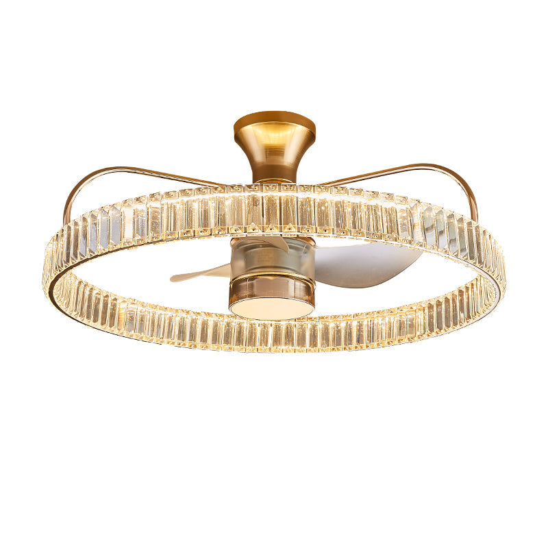 Fan light, dining room light, bedroom light, crystal chandelier, ceiling light YUHUAQI LIGHTING