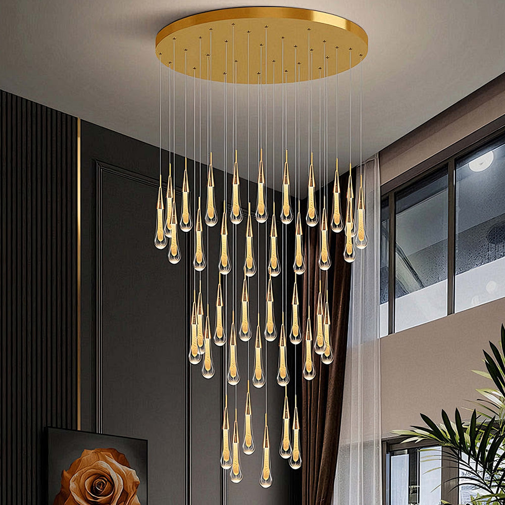 Yuhuaqi Lighting - Chinese Crystal Lighting Fixtures, Hotel Custom Lighting Fixtures, Customstair light  Chandeliers YUHUAQI LIGHTING