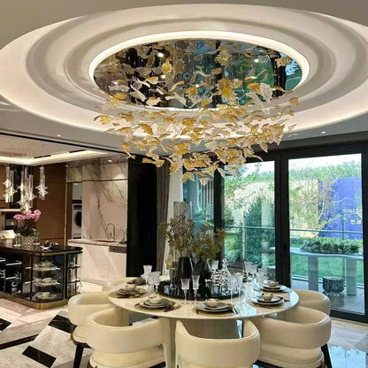 Ceiling lights, glass chandeliers, custom hotel lighting, living room lights, lobby chandeliers, ceiling lights YUHUAQI LIGHTING