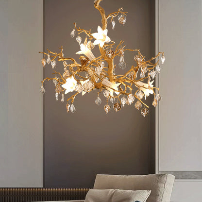 Copper Branch Chandelier Creative Crystal Chandelier CJ