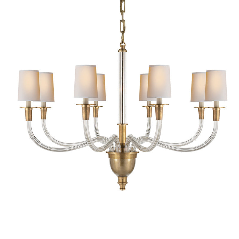 All Copper American Simple Chandelier Simple Bedroom Post-modern CJ