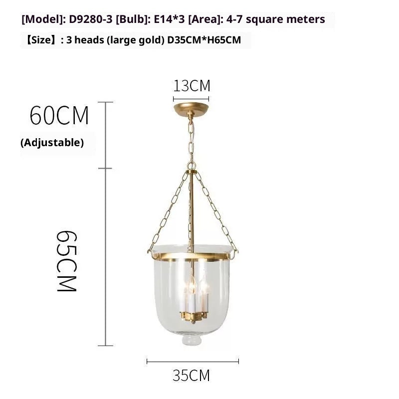 Dining Table Creative And Slightly Luxury Glass American Style Chandelier CJ