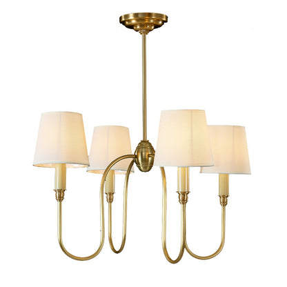 Copper Bedroom Chandelier Simple Living Room Dining Room Chandelier CJ