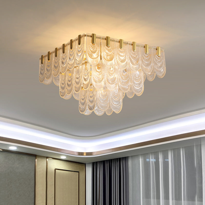 Postmodern glass ceiling light, dining room chandelier, hallway chandelier YUHUAQI LIGHTING