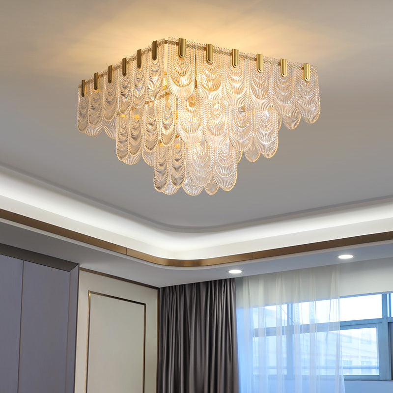 Postmodern glass ceiling light, dining room chandelier, hallway chandelier YUHUAQI LIGHTING