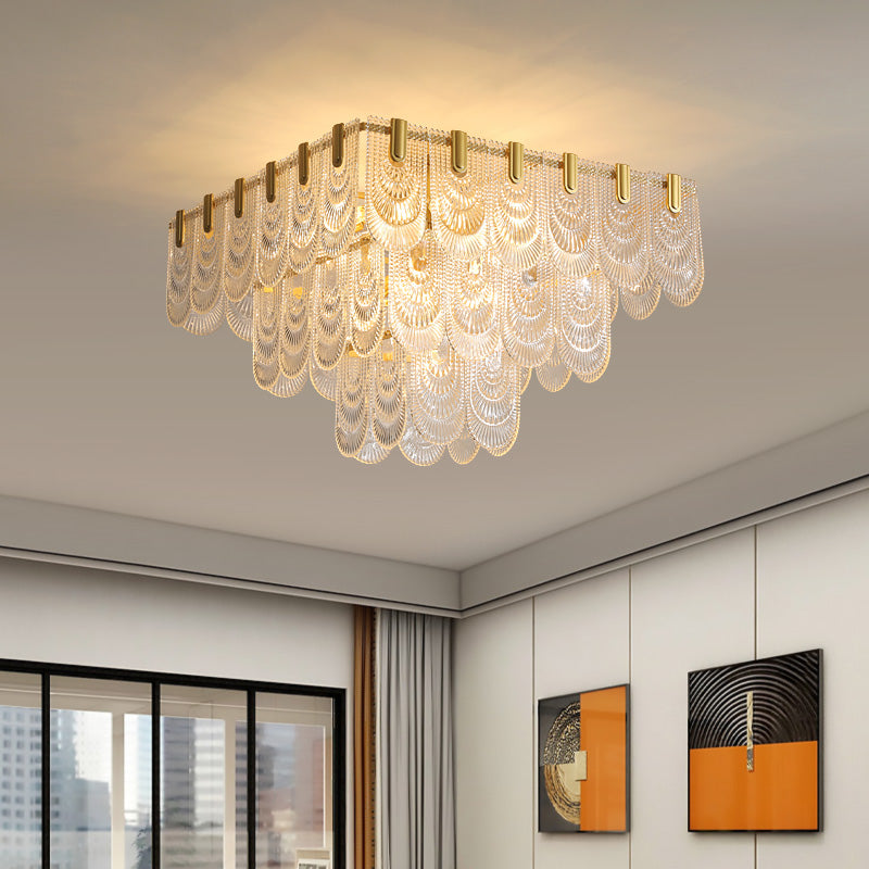 Postmodern glass ceiling light, dining room chandelier, hallway chandelier YUHUAQI LIGHTING