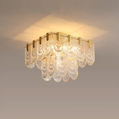 Postmodern glass ceiling light, dining room chandelier, hallway chandelier YUHUAQI LIGHTING