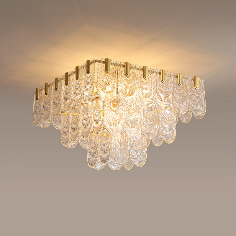 Postmodern glass ceiling light, dining room chandelier, hallway chandelier YUHUAQI LIGHTING