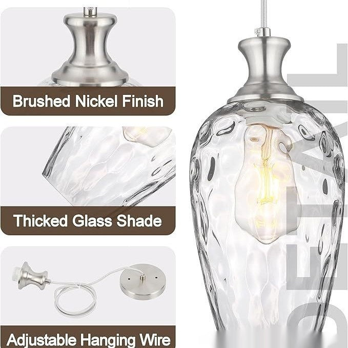 Glass Corridor Kitchen Kitchen Island Restaurant Small Pendant Lamp CJ