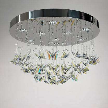 Modern minimalist crystal ceiling light, suitable for living room, bedroom, and dining room. YUHUAQI LIGHTING