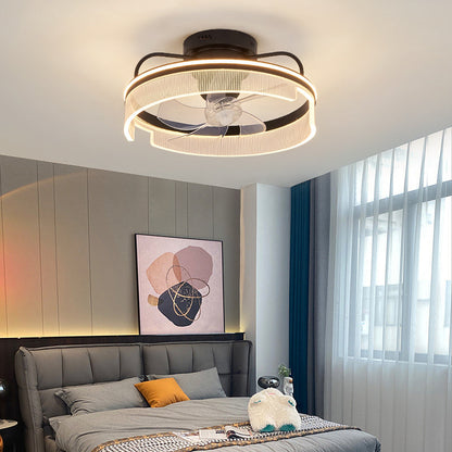 Fan light, dining room light, bedroom light, crystal chandelier. YUHUAQI LIGHTING