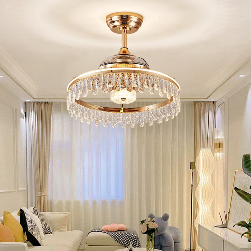 Fan light, dining room light, bedroom light, modern minimalist style YUHUAQI LIGHTING
