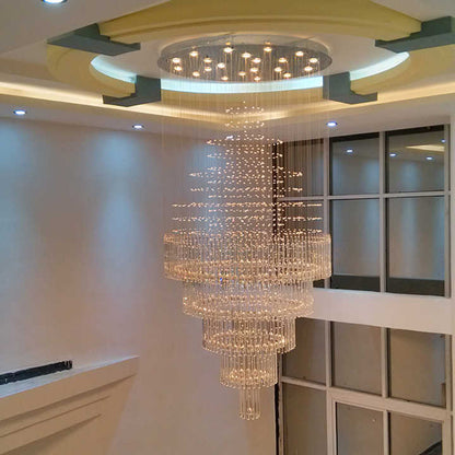 Modern simple light luxury golden crystal ceiling lamp stair light YUHUAQI LIGHTING