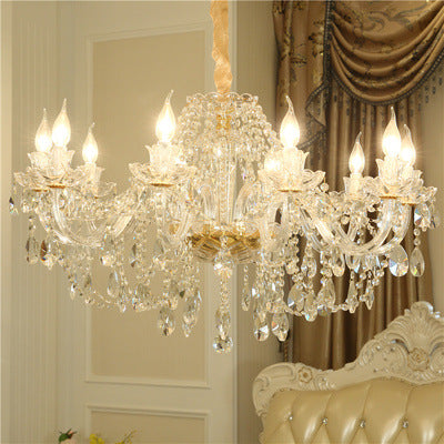 Luxury Crystal Chandelier In Living Room CJ