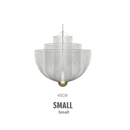 Nordic Iron Mesh Personality Shape Light And Shadow Chandelier CJ