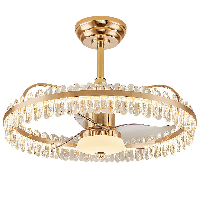 Fan light, dining room light, bedroom light, crystal chandelier. YUHUAQI LIGHTING