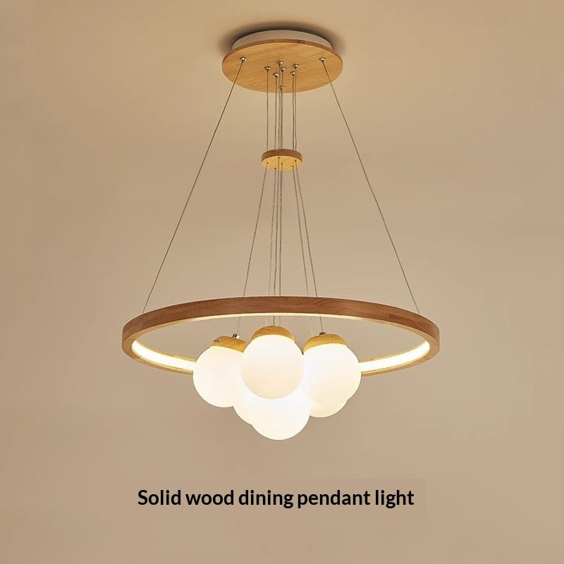Full-spectrum Solid Wood Bedroom And Dining Room Lamp CJ
