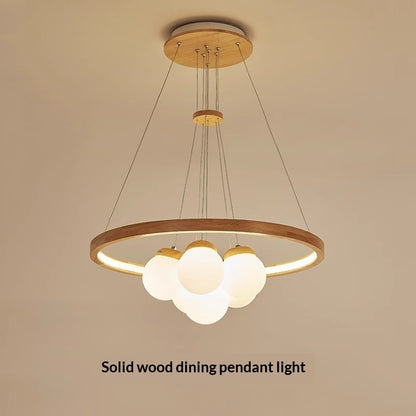 Full-spectrum Solid Wood Bedroom And Dining Room Lamp CJ
