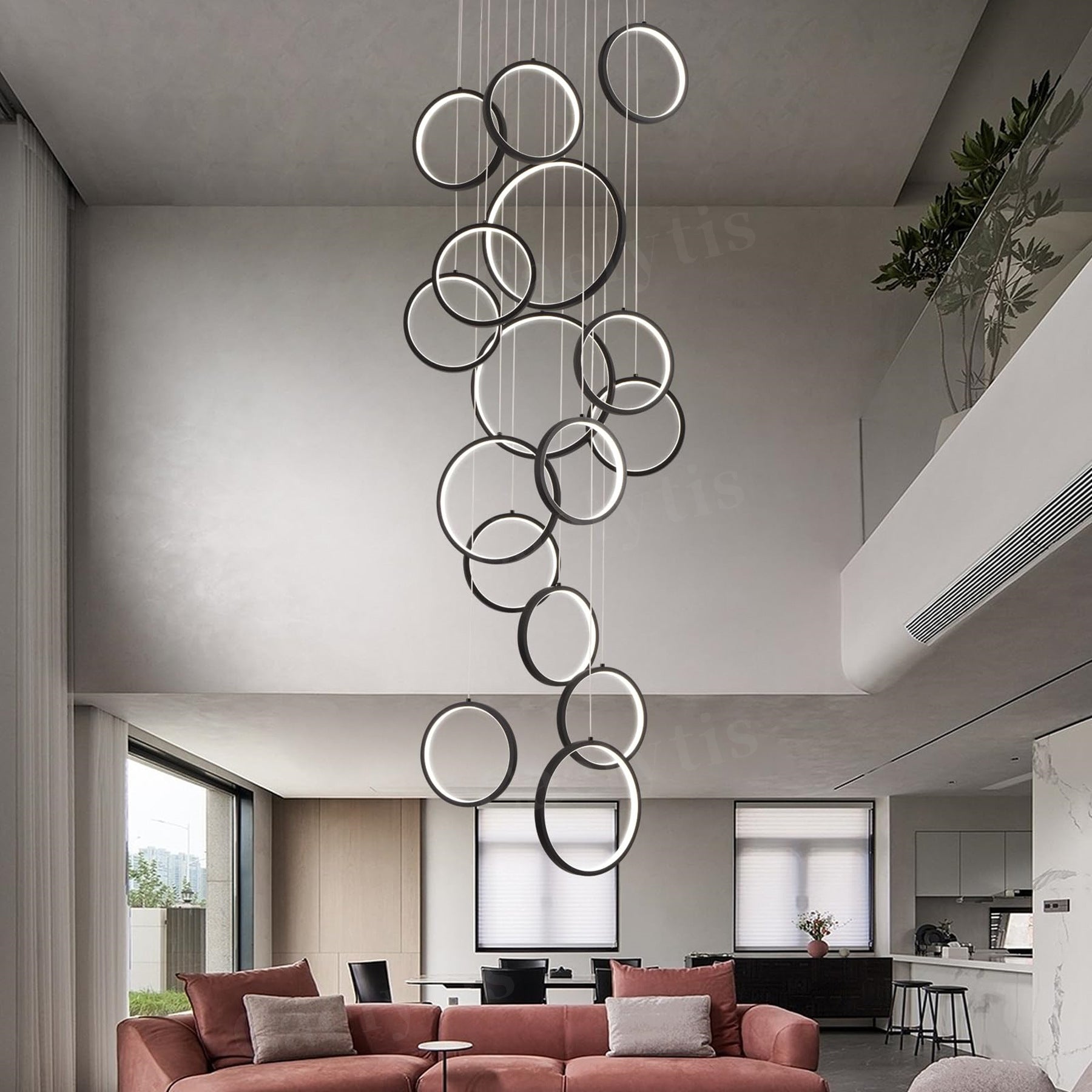 Loft Chandelier Modern Lighting Dining Room Lighting Fixtures CJ