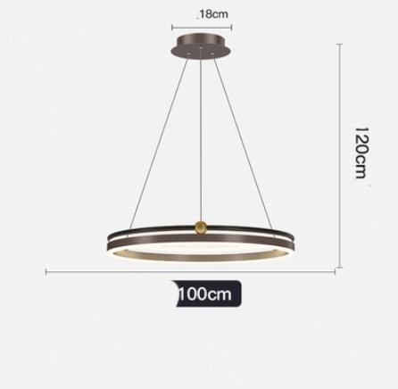 Chandelier Living Room Brushed Aluminum Bedroom Study CJ